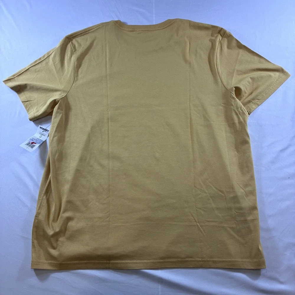 Wrangler Mens Rodeo Graphic T-Shirt Mustard Yellow XL NWT 112368514